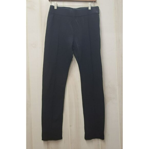 Chico's black pants, raised front seams, Sz 1 Med, Slim, High Waist, Pull On - Picture 1 of 7